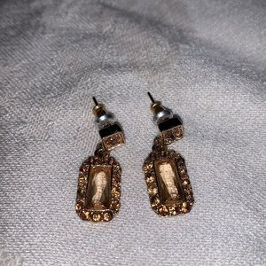 3/4” drop crystal earrings